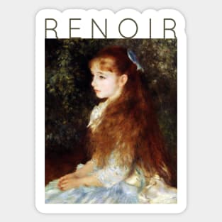 Auguste Renoir - Portrait of Mademoiselle d'Anvers Sticker